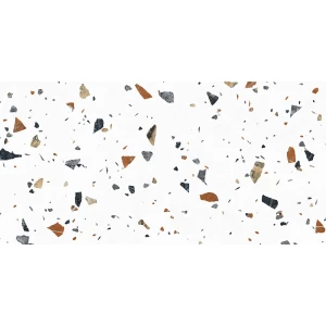 Керамогранит Laparet Terazzo Bianco карвинг матовый цветной 120х60 см