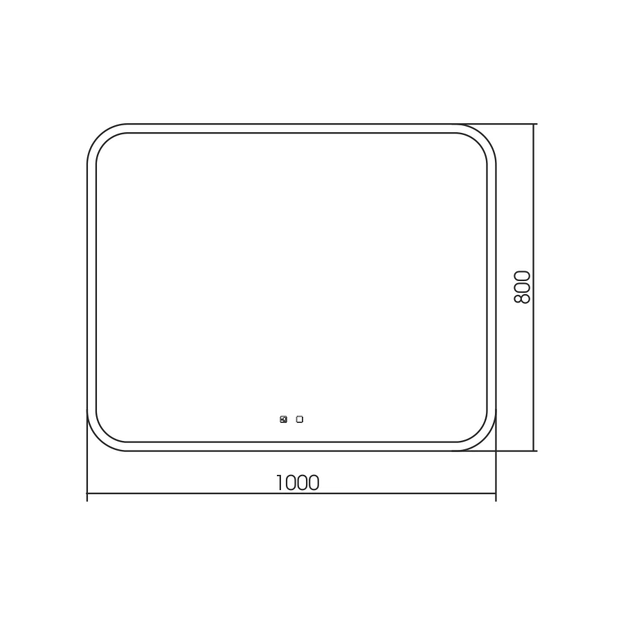 Зеркало Silver Mirrors голос.управление подогрев сенсорный выключатель Стив-VOICE LED-00002618 100x80 см