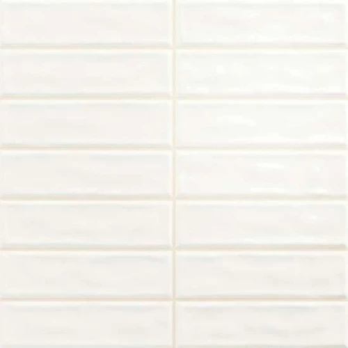 Плитка настенная Dar Ceramics Noa-Sticks White глянцевая белая 20x20 см