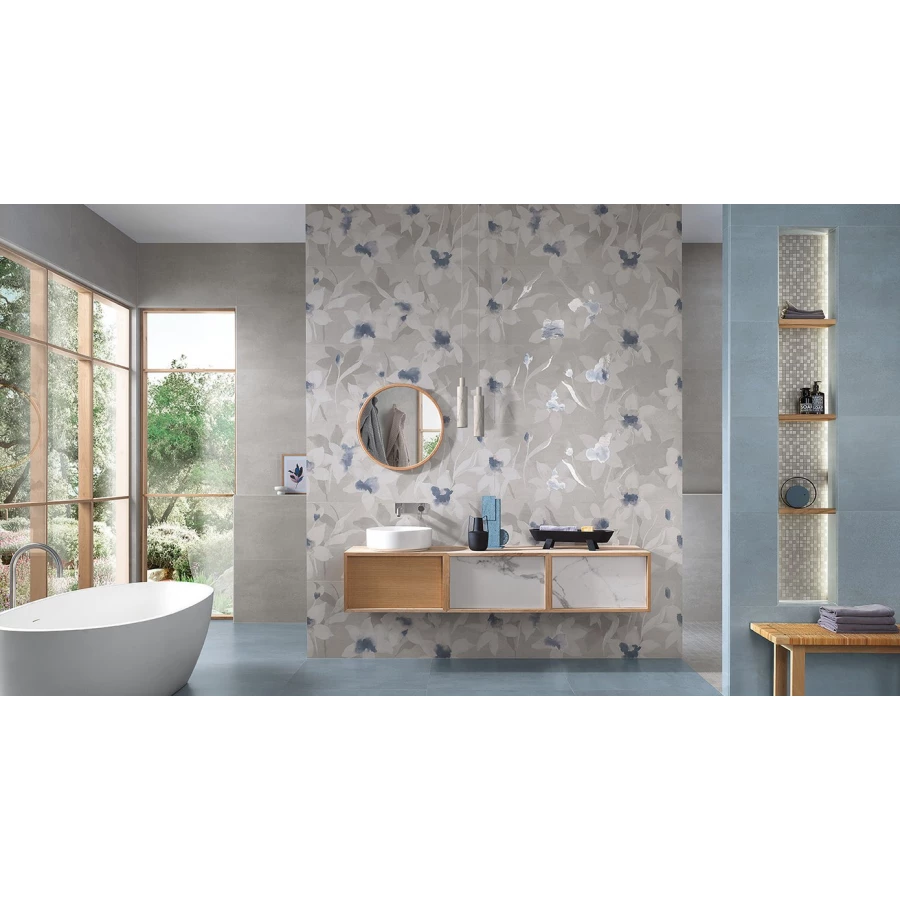 Плитка настенная Fap Ceramiche Ylico Wall Tiles Flower Concrete fQWE 120х50 см