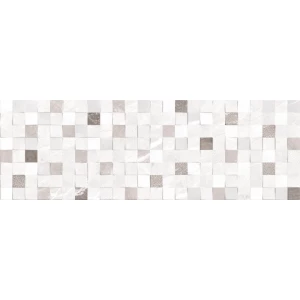 Плитка настенная Primavera Perfect Silver Decor 01 glossy DG01-01 90х30 см