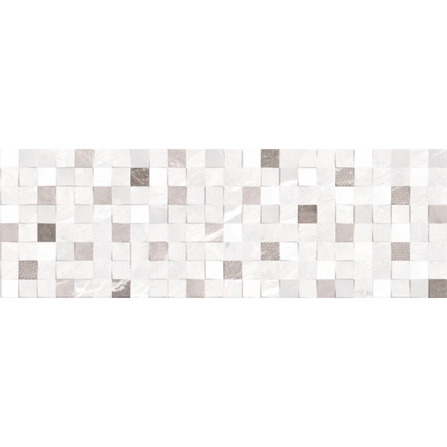 Плитка настенная Primavera Perfect Silver Decor 01 glossy DG01-01 90х30 см