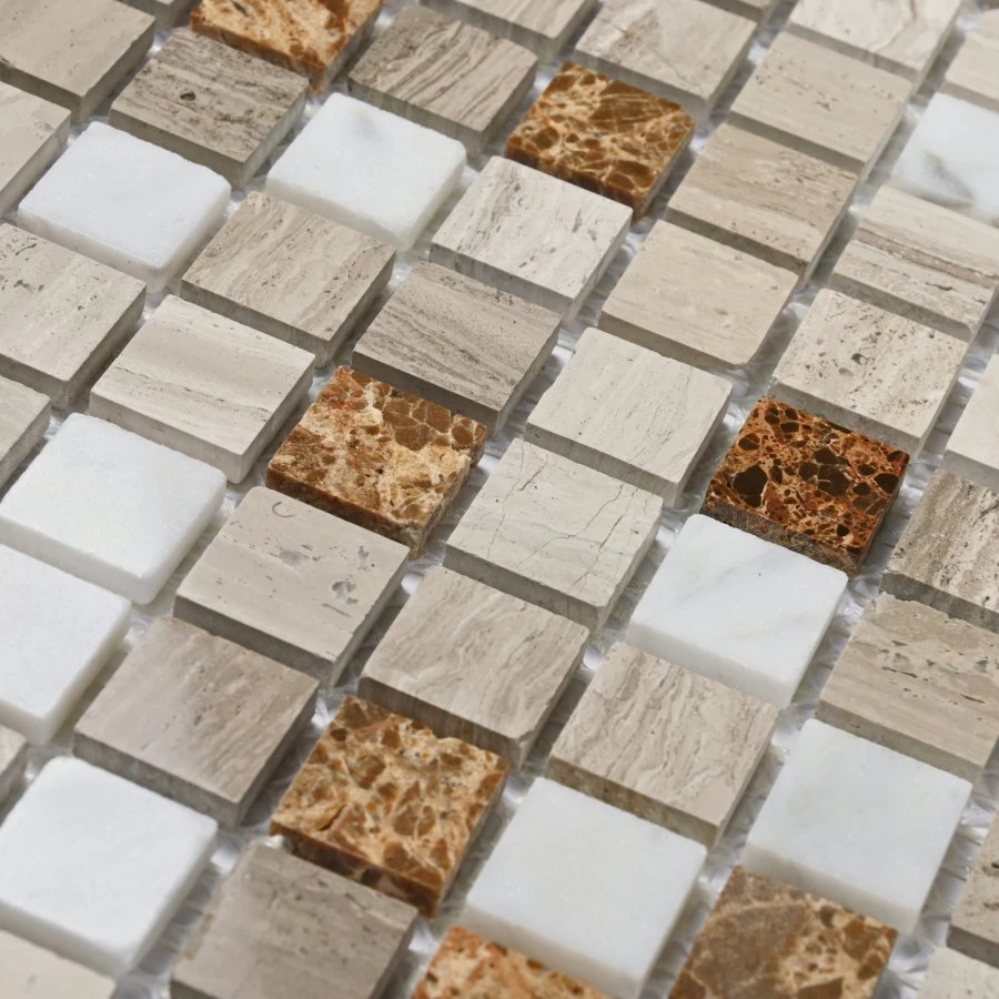 Мозаика Bonaparte Каменная мозаика Detroit 15х15 бежевая 30,5х30,5 см
