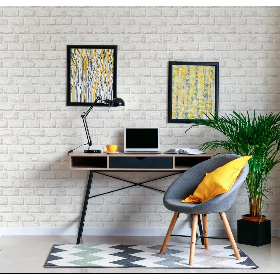 Обои виниловые Palitra Home Block HomeColor серые HC31195-41 1,06х10,05 м