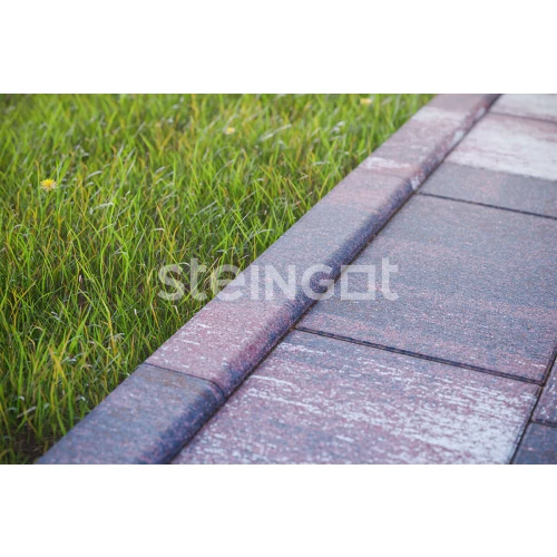 Тротуарная плитка Steingot Садовый Аметист Серая 25026 1000х200х80 мм