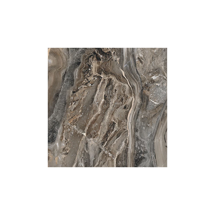 Керамогранит Vitra MarbleSet Оробико Темный Греж 7ЛПР R9 8мм K951304LPR01VTET 60x60 см