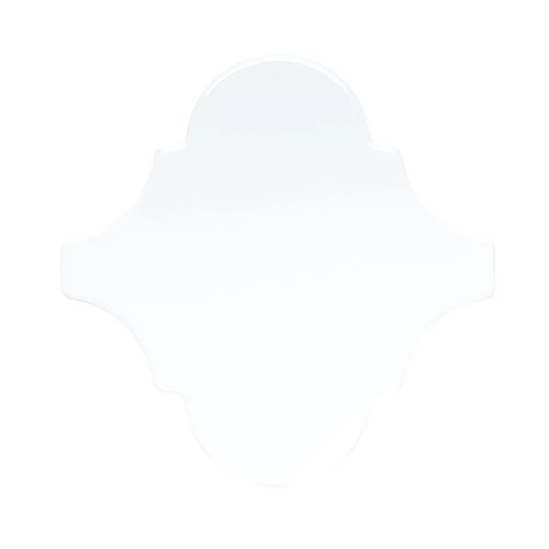 Плитка керамическая Adex Ренессанс Арабесcо Лисо Бланcо З / Renaissance Arabesco Liso Blanco Z глянцевая белая ADNE8109 15х15 см