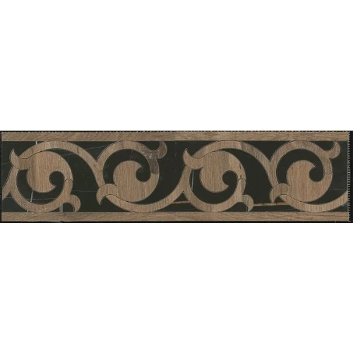 Керамогранит Kerama Marazzi Греппи Бордюр полуглянцевый коричневый ID121T 60x15,5 см