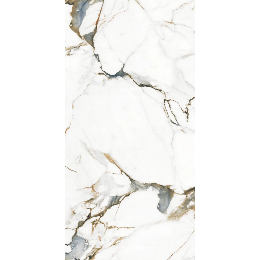 Керамогранит Realistik Andes Blanco Gold Blue polished 120х60 см