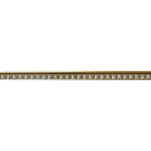 Плитка настенная Baldocer Manhattan Moldura Relieve Бордюр глянцевый бронзовый 63,2х4 см