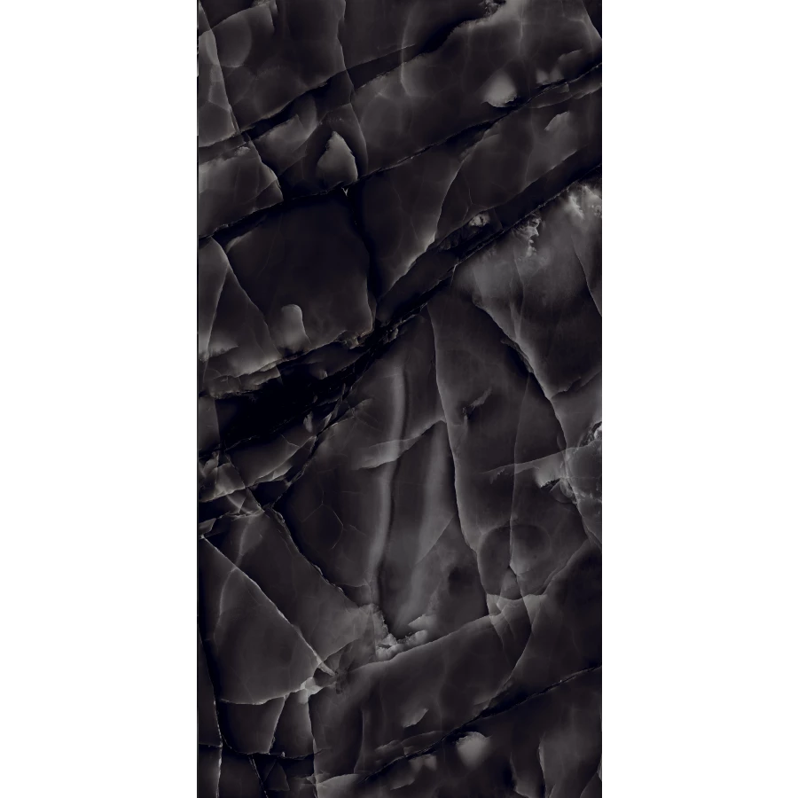 Керамогранит Arcadia Ceramica Onyx Black High Gloss чёрный HG2009-A 120х60 см