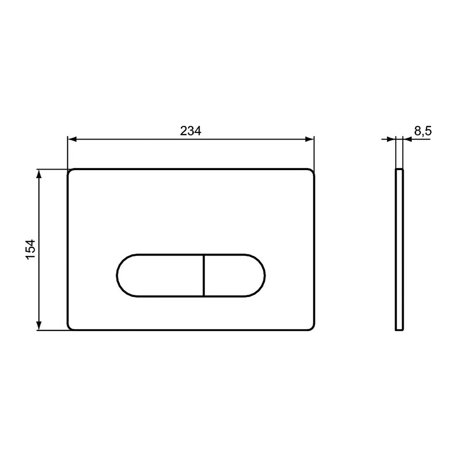 Кнопка смыва Ideal Standard Oleas белая R0115AC