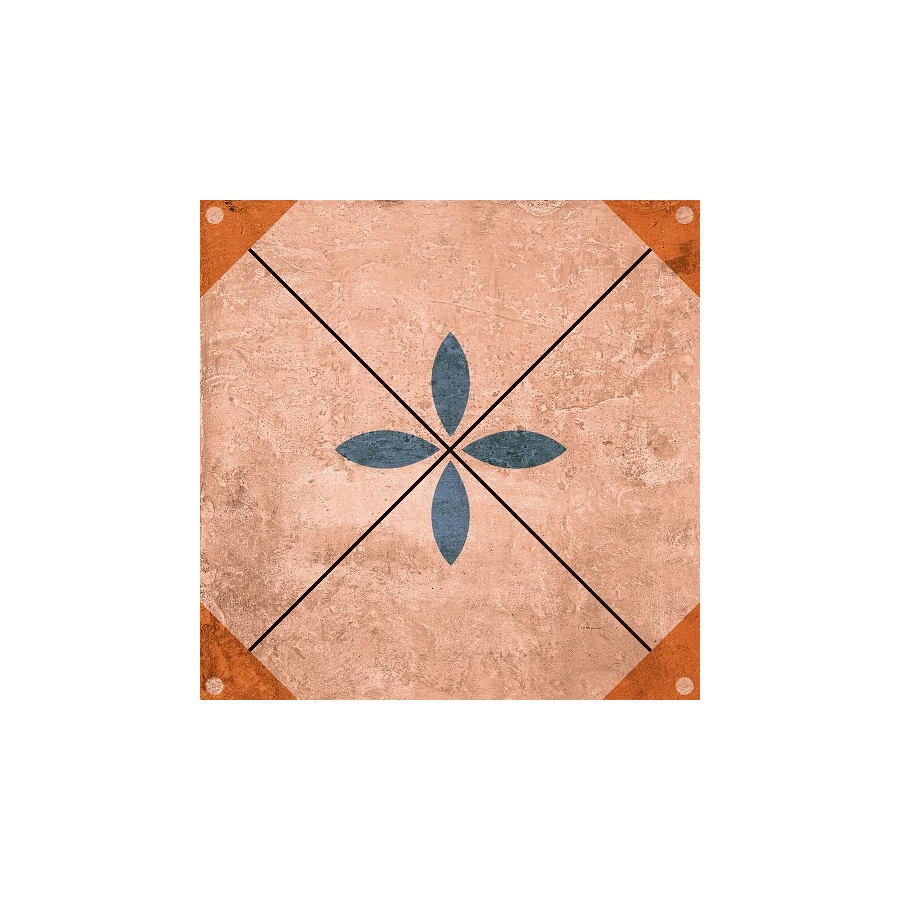 Керамогранит Alpas Euro Ornament 20014 матовый многоцветный 20х20 см