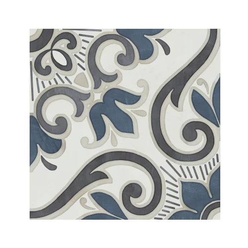 Декор Kerama Marazzi Про Чементо 4 матовый синий VT/A605/DD1736R 40,2x40,2 см