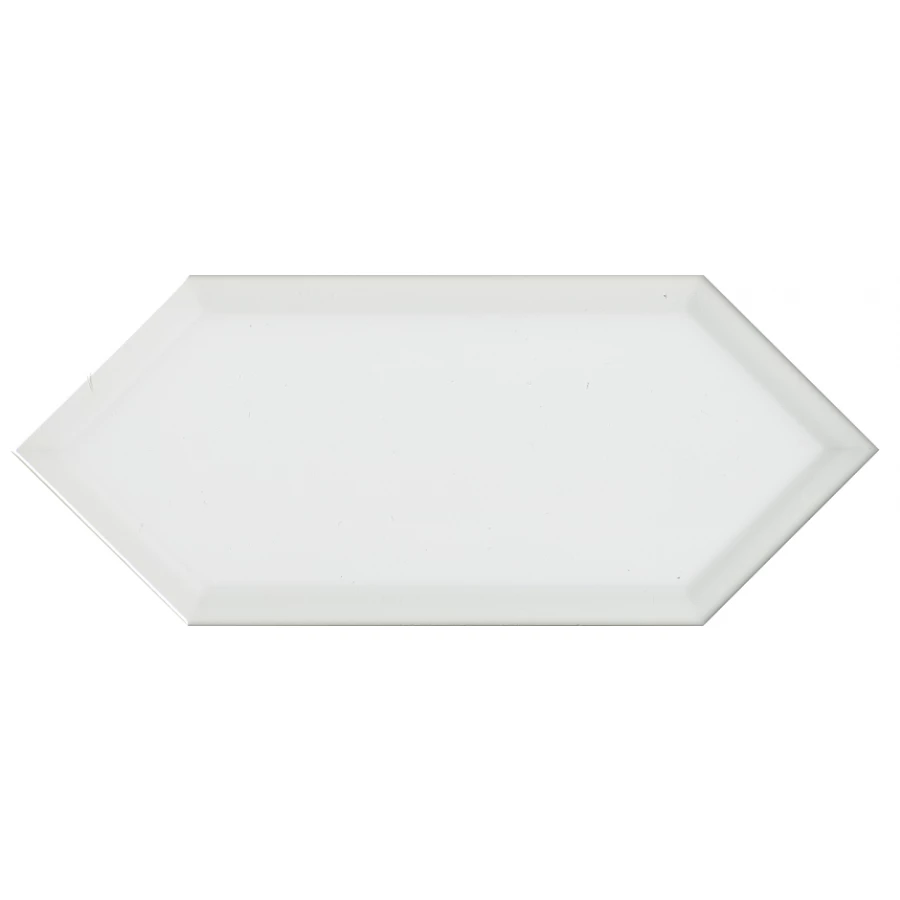 Плитка настенная Kerama Marazzi Алмаш грань глянцевый белый 14х34 см
