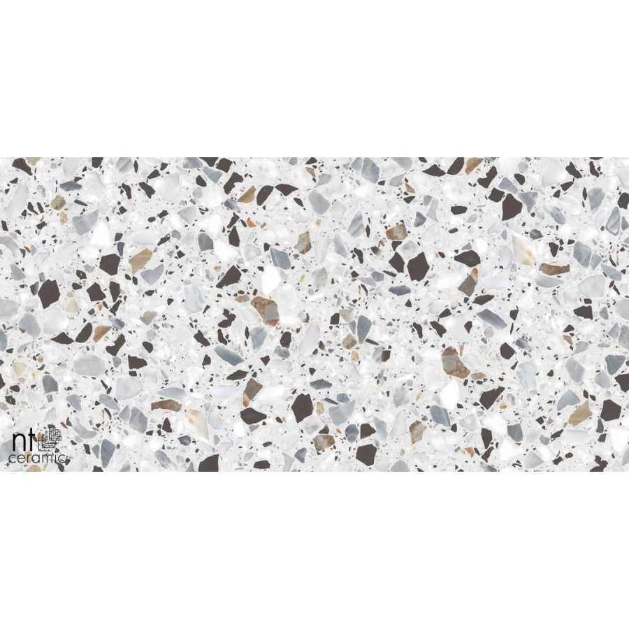 Керамогранит NT Ceramic Terrazzo White Матовый NTT99606 120х60 см