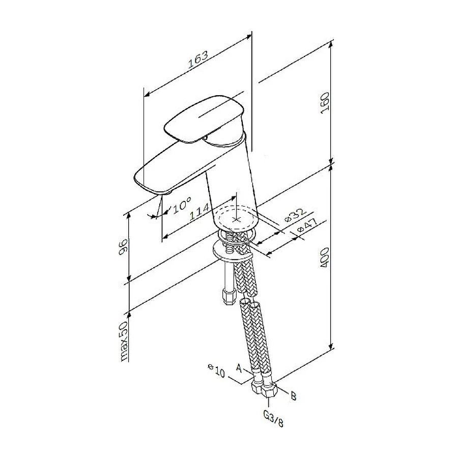 Смеситель для раковины Am Pm Spirit V2.1 F71A02100