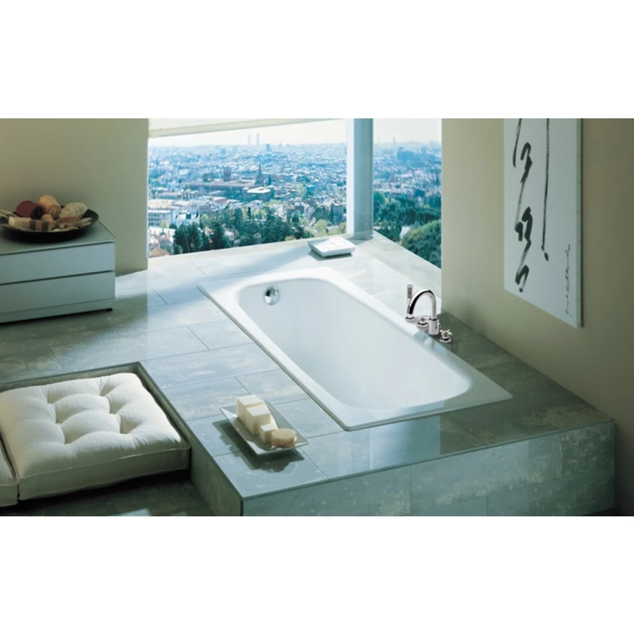 Ванна чугунная Roca Continental противоскользящее покрытие 7.2129.1.300.R 150х70 см