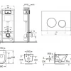 Унитаз Lavinia Boho Relfix Biore Rimless 75110187 (комплект 6 в 1)