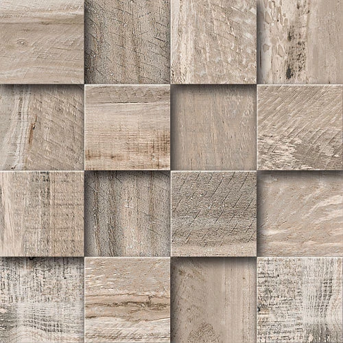 Мозаика Estima Spanish Wood SP01 Chess 3D 7,5x7,5 неполированная 32697 30х30 см