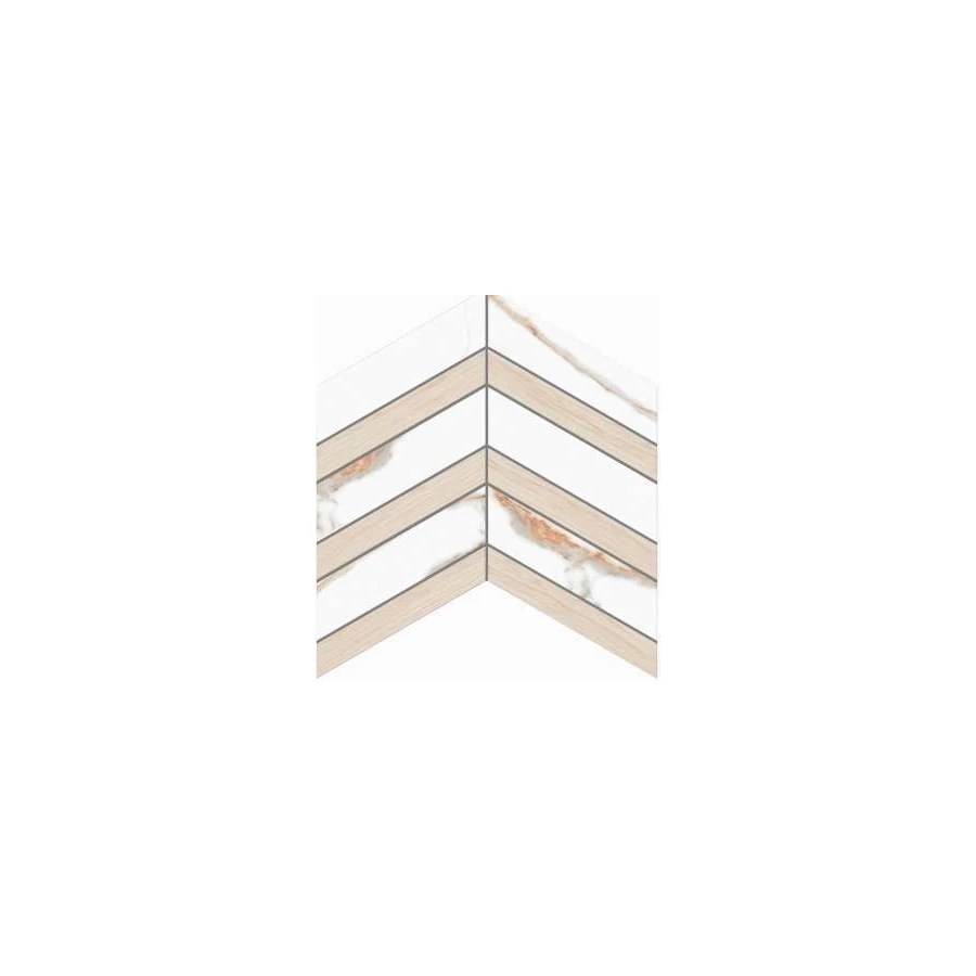 Мозаика Estima Supreme Selection SM03 SI03 Chevron неполированная 67303 37,5x29x1 см