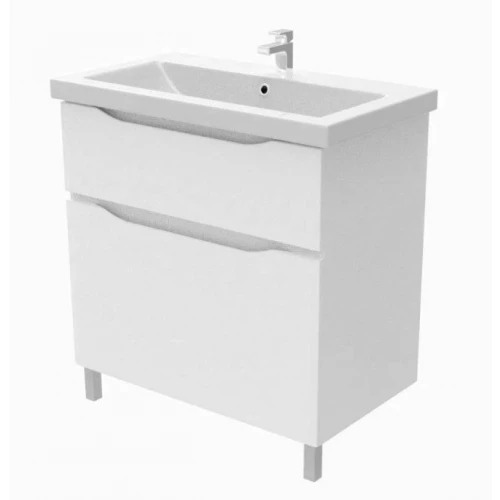 Тумба под раковину АВН Латтэ 80 с двумя ящиками 41.38(1) белый