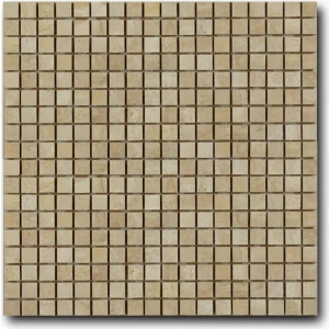Мозаика из натурального камня Art&Natura Marble Mosaic Travertino Classico 15x15 сетка бежевая mm-travclass 30,5x30,5 см