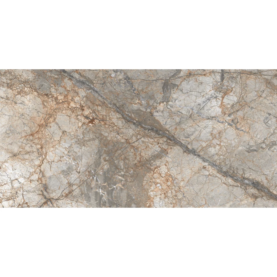 Керамогранит Laparet Spark лаппатированный шайн коричневый 120х60 см