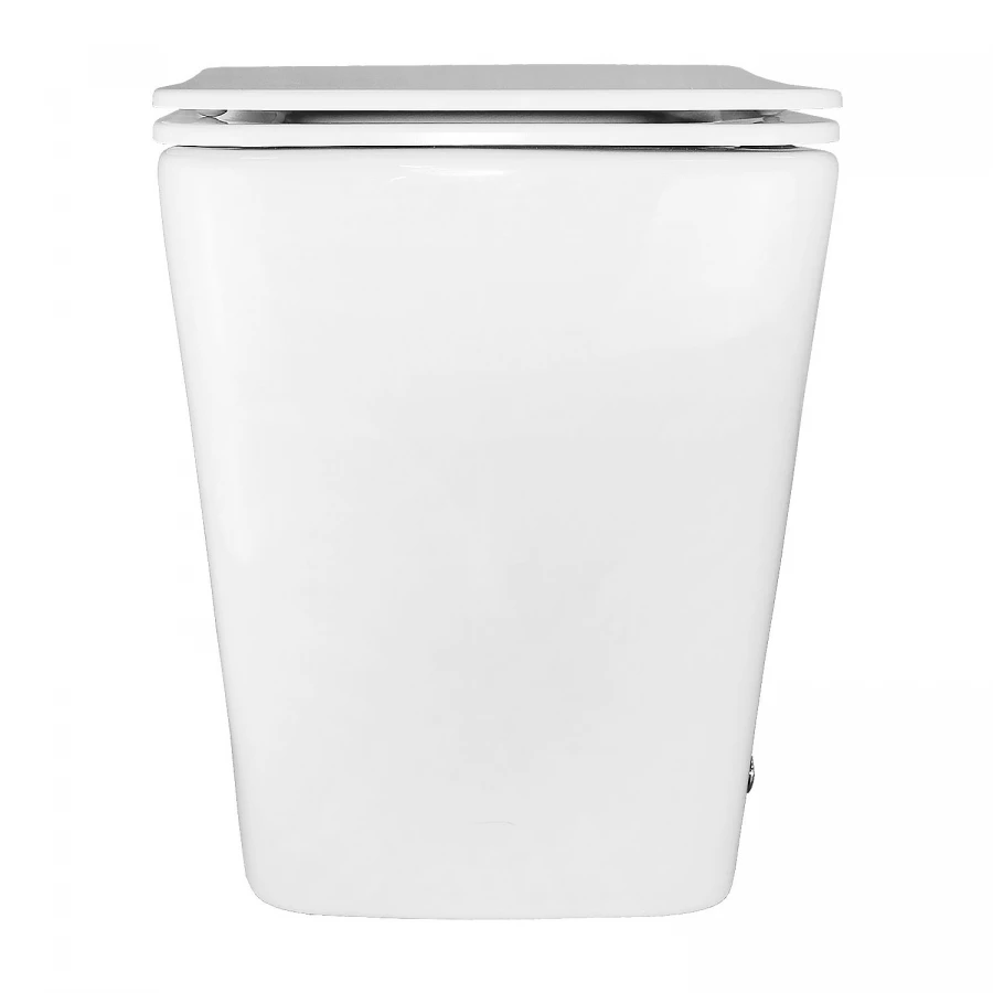 Унитаз импульсный Azario напольный квадратный быстросъемное сиденье микролифт монтажная рама в комплекте AZ-102C 36х59х44 см