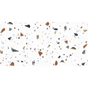 Керамогранит Laparet Terazzo Bianco карвинг матовый цветной 120х60 см