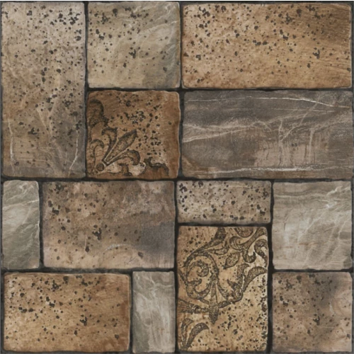 Плитка напольная Alma Ceramica Ester коричневый 41,8*41,8 см