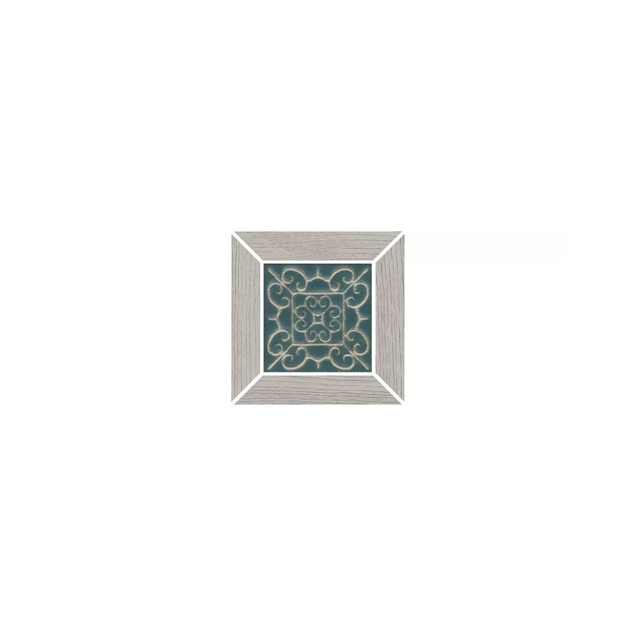 Вставка Kerama Marazzi Тровазо наборная матовая серая светлая ID151 13x13 см