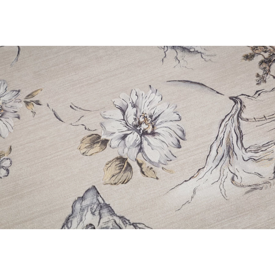 Обои флизелиновые Palitra Life Rusandi бежевые PL72433-12 1,06х10,05 м