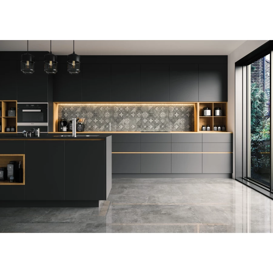 Керамогранит Cerrad Softcement Silver Rect матовый серебристый 119,7x59,7 см