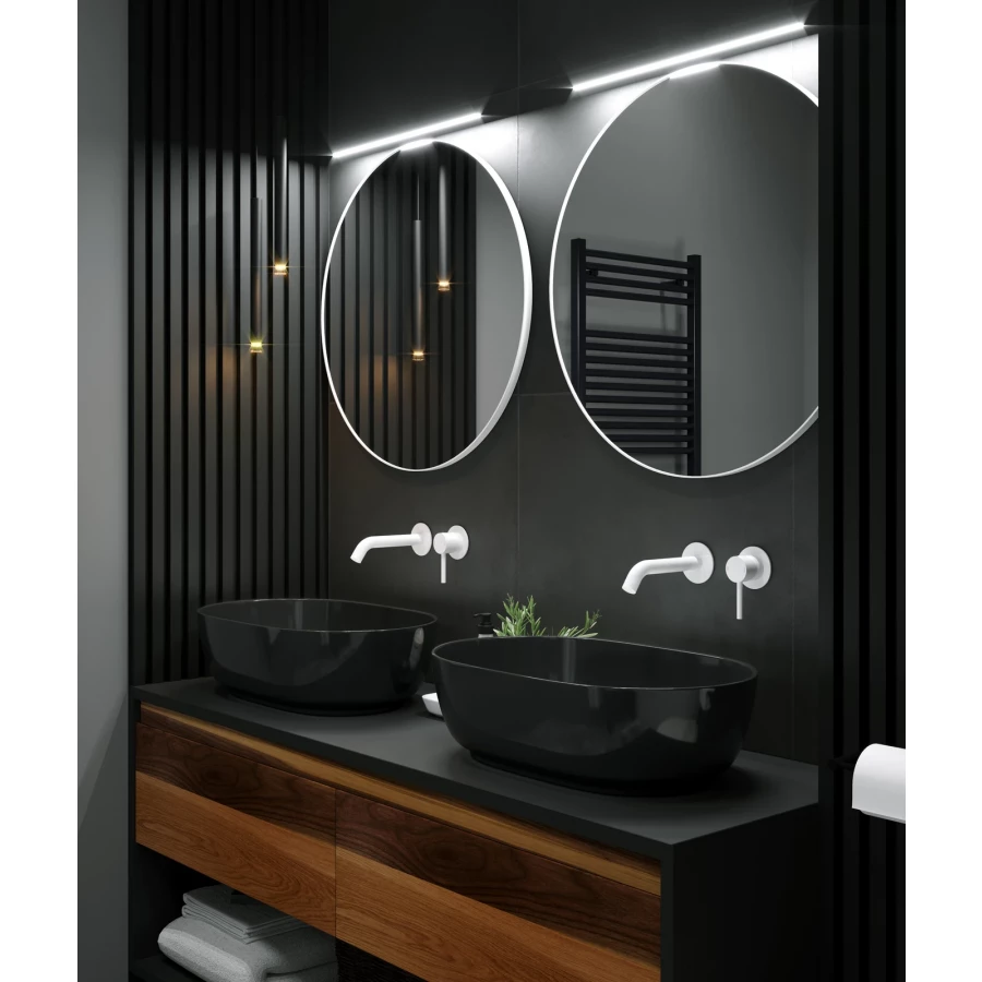 Смеситель для раковины встроенный Timo Saona 2372/16SM белый матовый