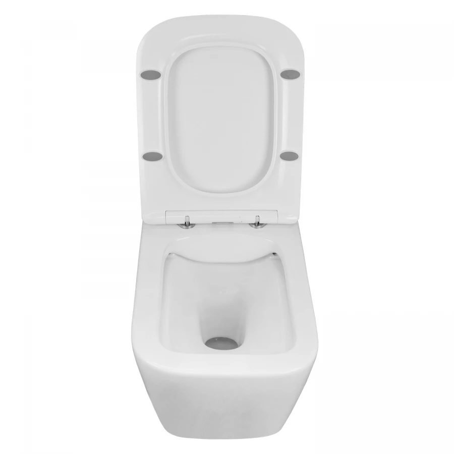 Унитаз подвесной Azario Boca безободковый c сиденьем микролифт AZ-1048 A 36х51х35 см