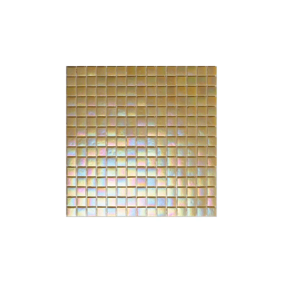 Стеклянная мозаика Rose Mosaic Rainbow сетка 1,5x1,5 глянцевая бежевая WA30rosa15*15 32,7х32,7 см