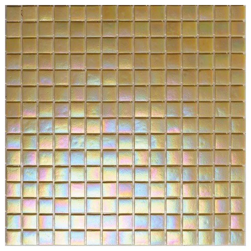 Стеклянная мозаика Rose Mosaic Rainbow сетка 1,5x1,5 глянцевая бежевая WA30rosa15*15 32,7х32,7 см