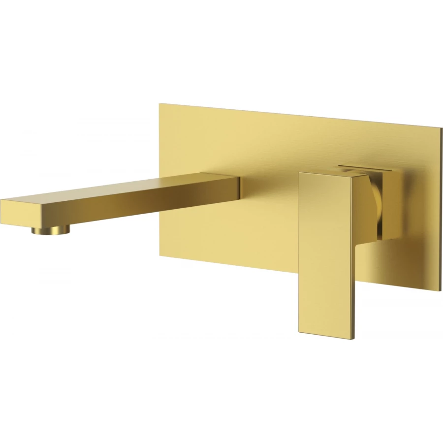 Смеситель для раковины D&K Bayern.Liszt встраиваемый настенный матовое золото DA1514407
