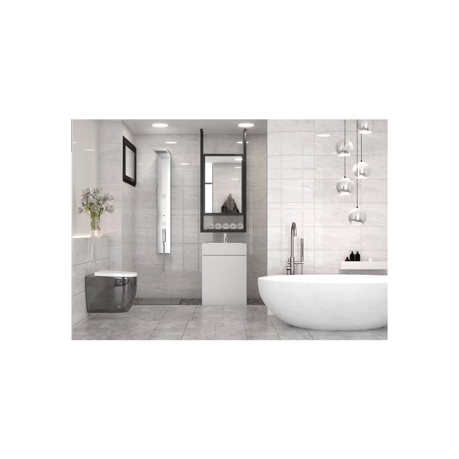 Плитка настенная Golden Tile Marmo Milano серый 8M2061 30х60 