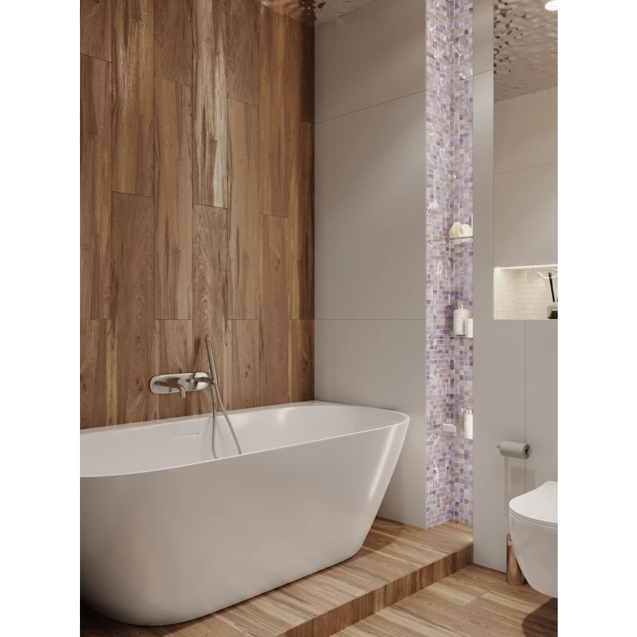 Керамогранит Bonaparte Studio Light grey polish серый 120х60 см