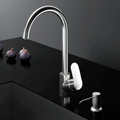 Смеситель для кухни Am Pm Like с каналом для питьевой воды фильтром и диспенсером F8007T11