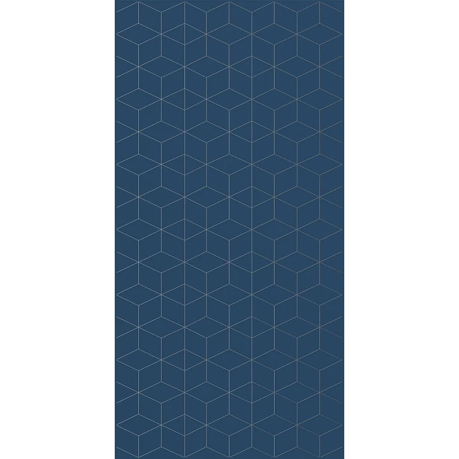 Вставка Creto Mono Jasmine geometry sky синий 30х60 см