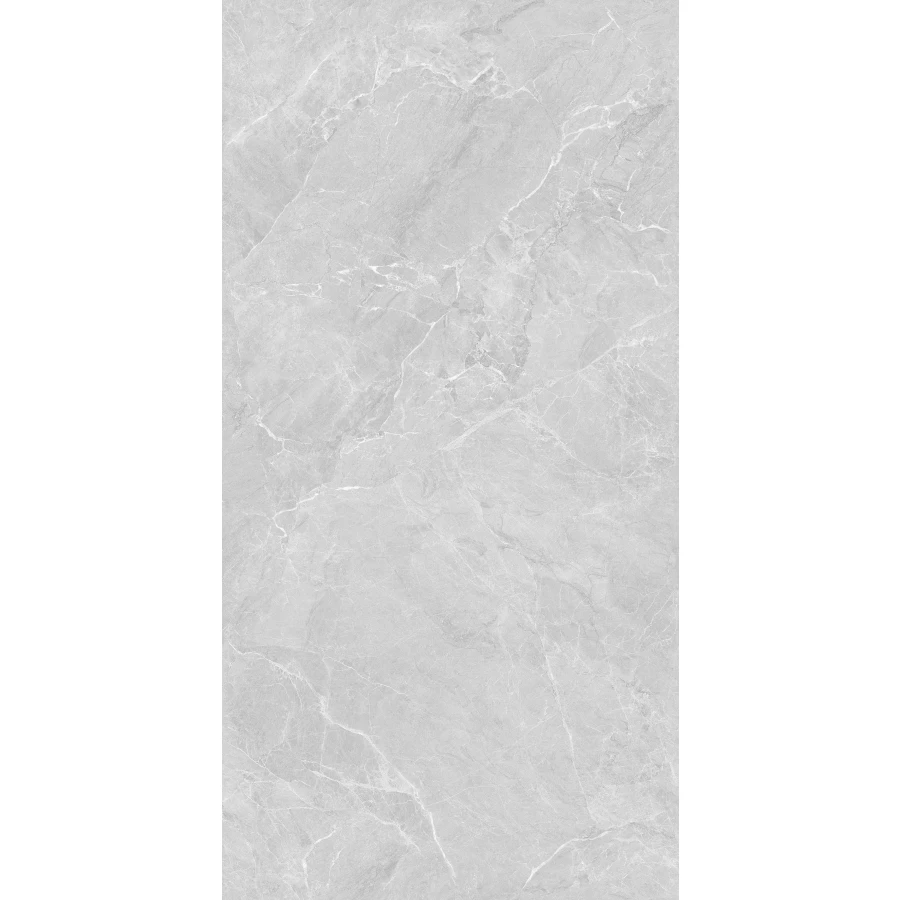 Керамогранит Realistik Lithos Light Grey Sugar Polished полуглянцевый серый 120х60 см