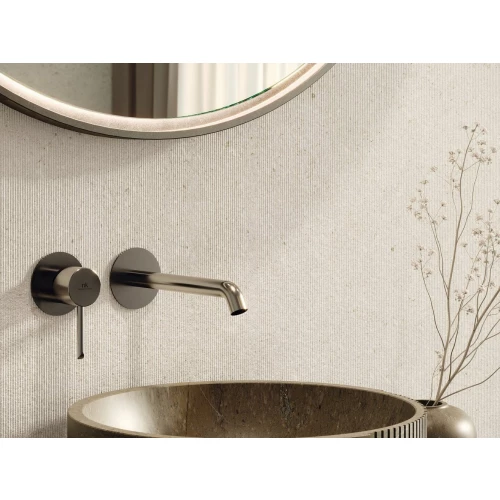 Плитка настенная Porcelanosa Сансун Сализа Лине / Cancun Caliza Line матовая бежевая 100354886 150х59,6 см