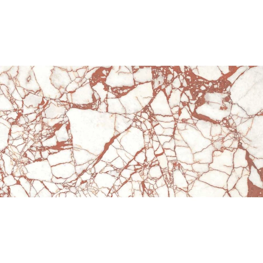 Керамогранит Flaviker Supreme Hedonism Calacatta Dante Lux глянцевый красный PF60017239 120х60 см