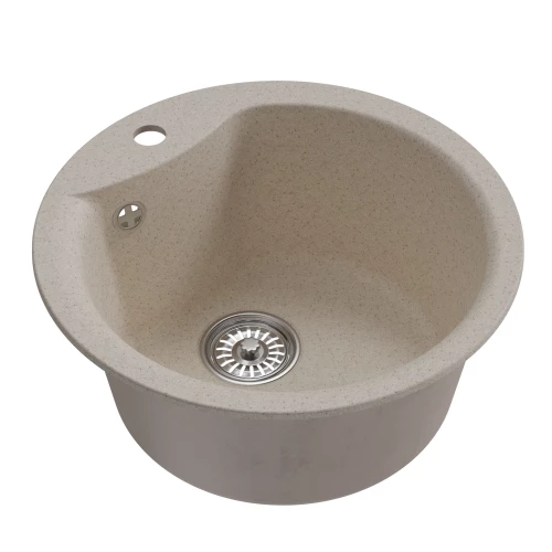 Мойкa MixLine ML-GM12 New круглая бежевая 328 551836 48x48 см