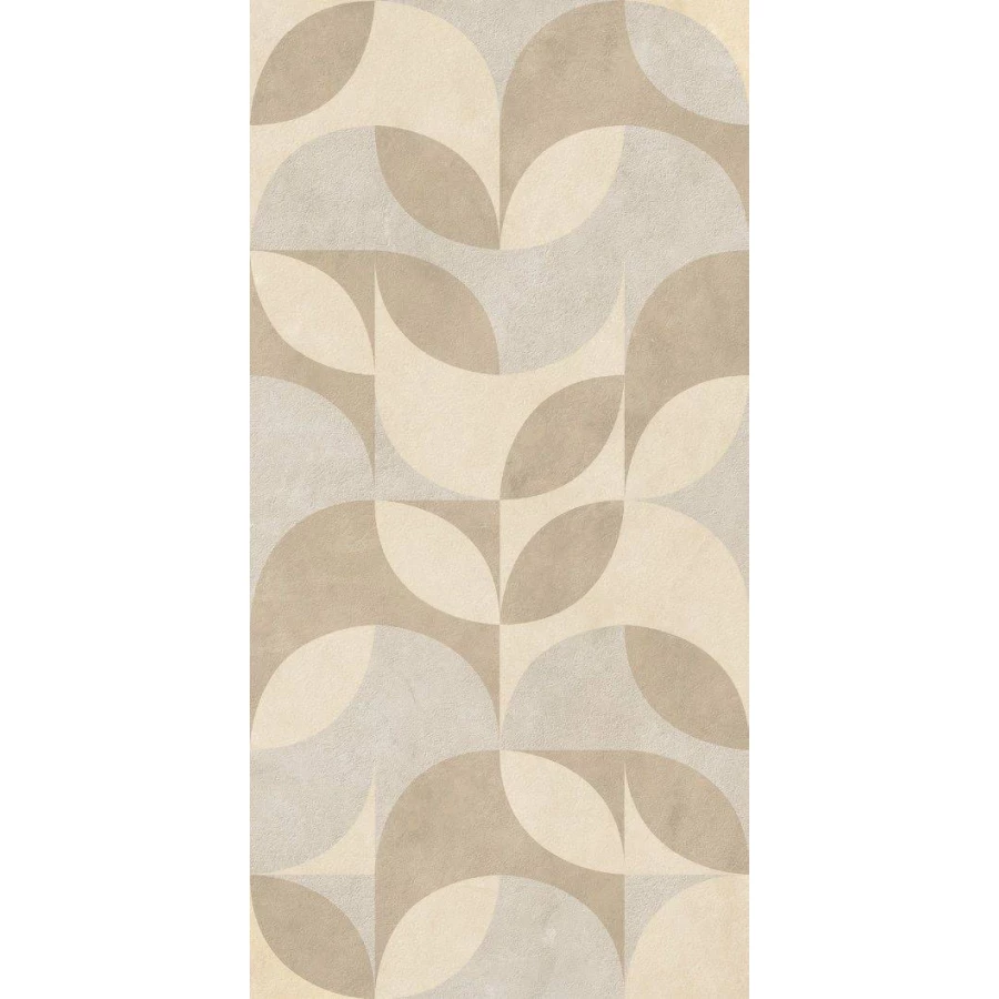 Керамогранит La Fenice Natural Terre Decoro Ovale Warm матовый бежевый 12NATOVWAR 120х60 см