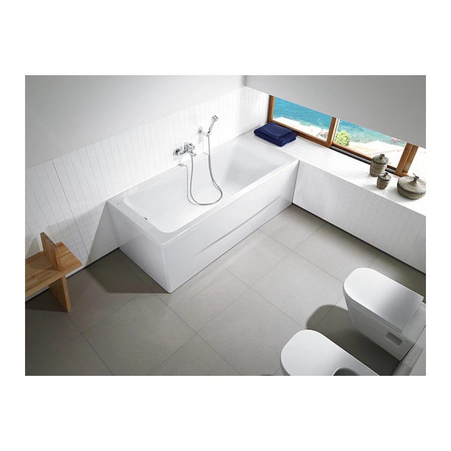 Ванна акриловая Roca Easy прямоугольная белая 7248618000 180x80 см