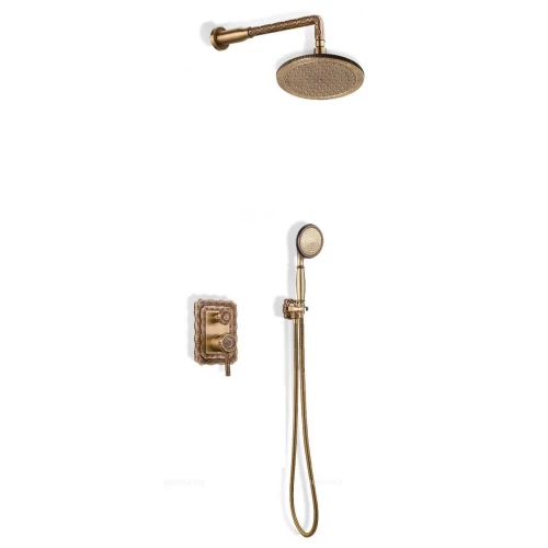 Комплект для душа Bronze de Luxe встраиваемый без излива лейка Круг 10138R